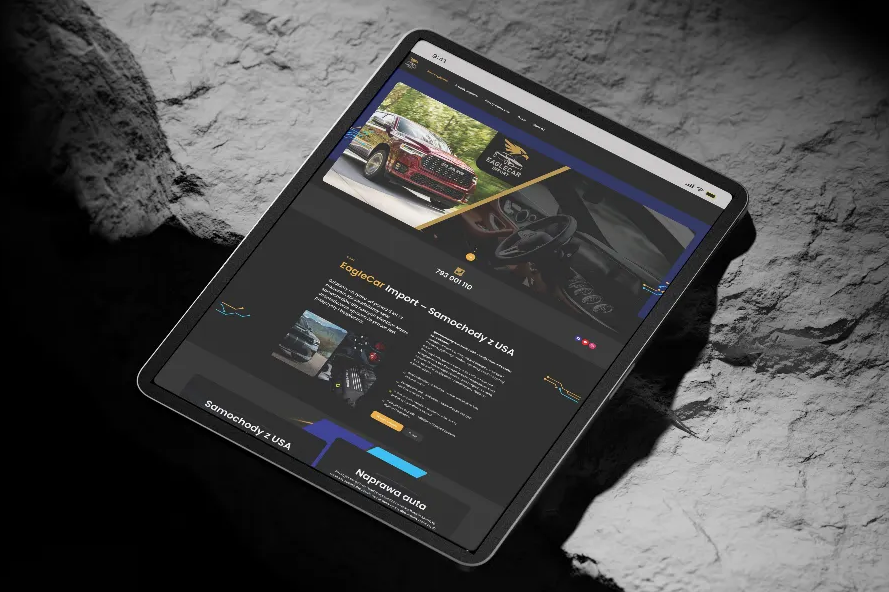 Eaglecar tablet mockup