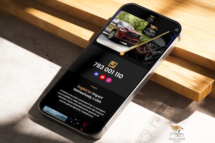 Eaglecar phone mockup